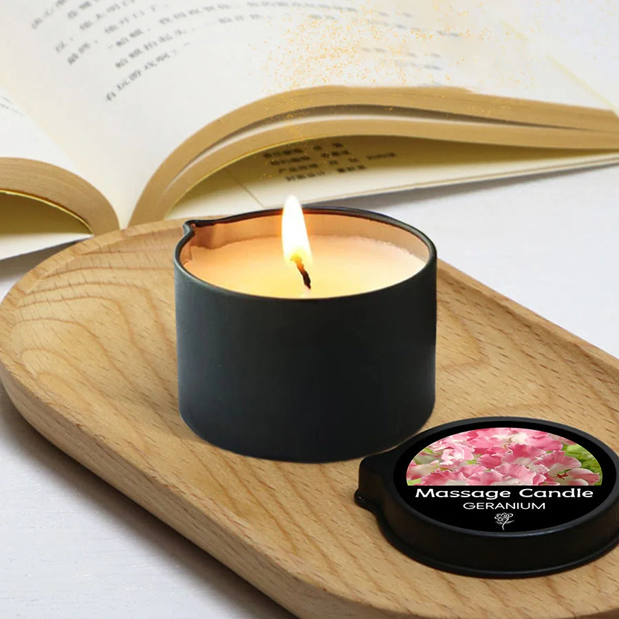 1PC Massage Oil Candles,luxury aromatherapy candles,for Stress Relief and SkinMoisturizing, SM Product Scented Candle Body Oil