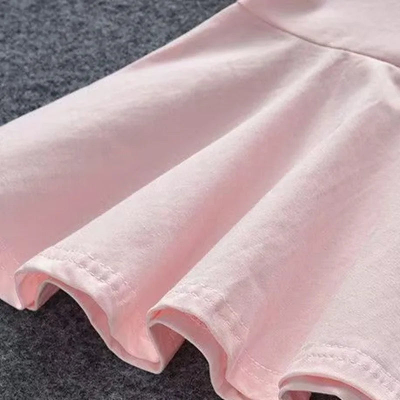 Children Hello Kitty Printed Cartoon Princess Dresses