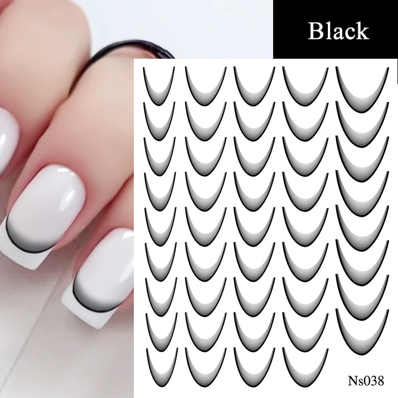3 D White Bow knot Flower Nail Art Sticker