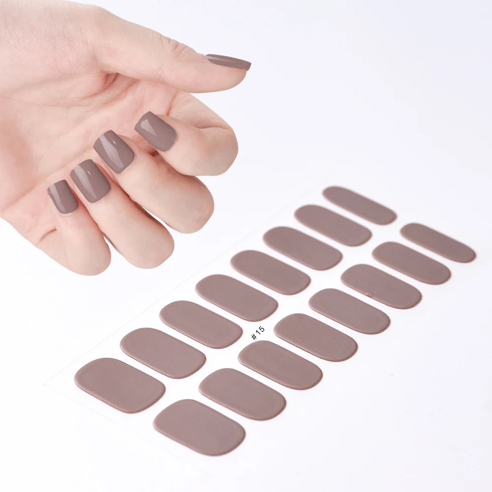 Transparent Semi Cured Gel Nail Strips