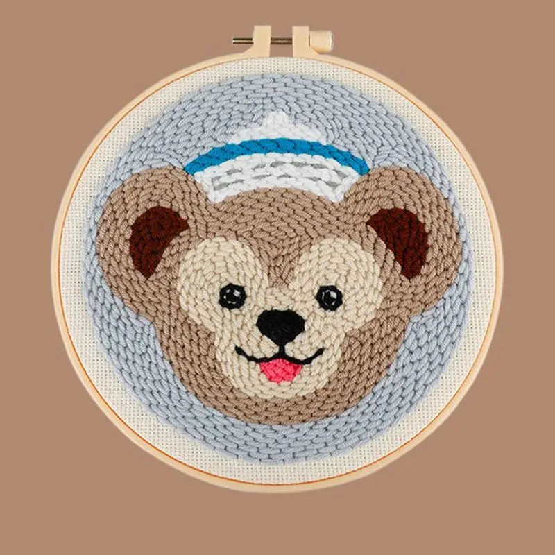 DIY Craft Punch Needle Embroidery Kits Sewing Kit Needlework Cross Stitch for Beginner Magic Pock Pen Set Home Painting Decor