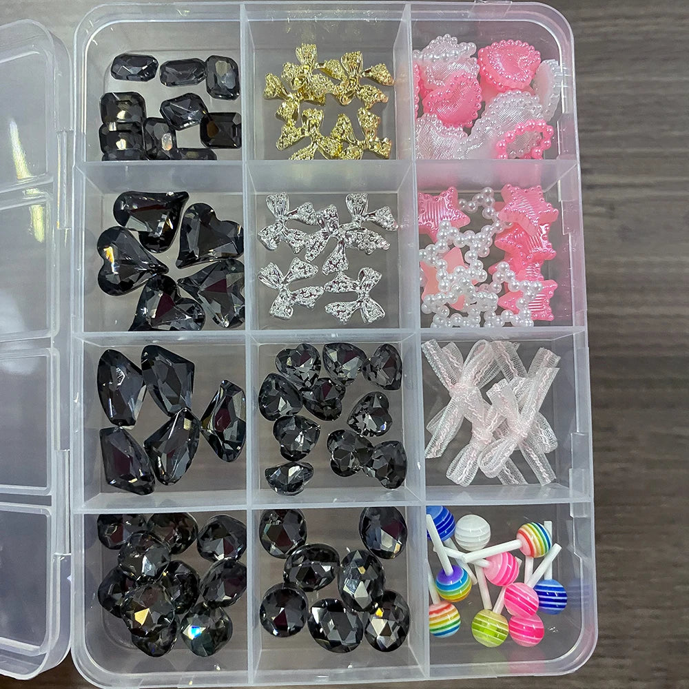 3D Multi-Shapes Flower Butterfly Nail Art