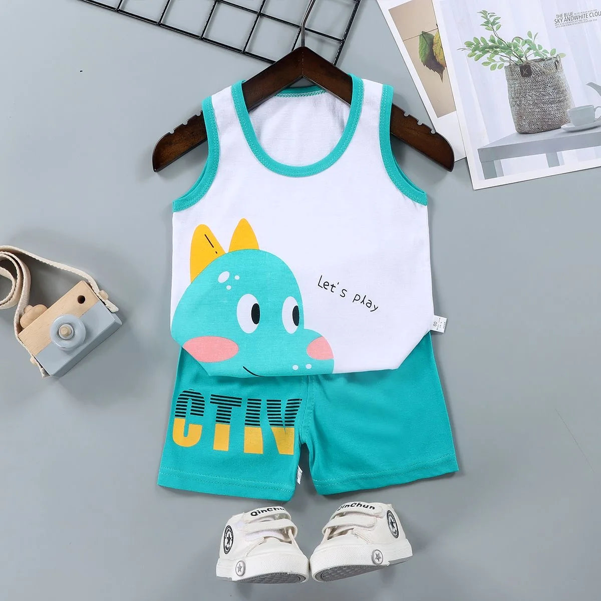 Children Sets Vest T-Shirt+Shorts