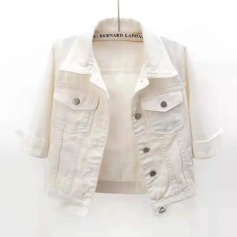 Women Denim Jean Jackets Casual Tops
