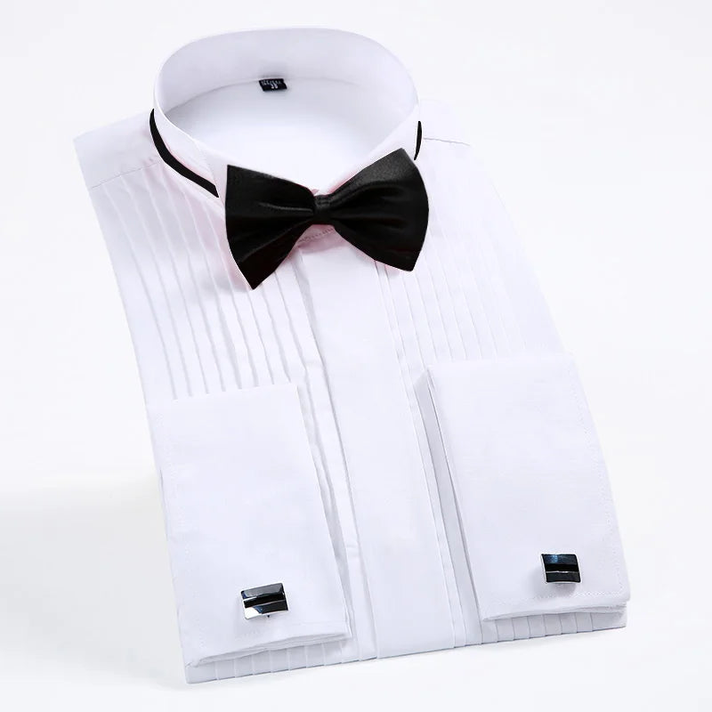 Classic Winged Collar Dress Shirt for Men