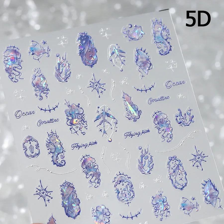 Soft Relief Decoration Nail Art Stickers