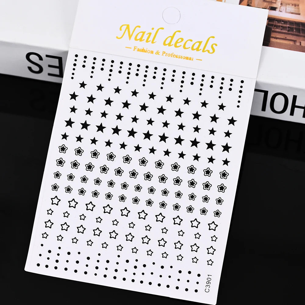 3 D Bronzing Nail Art Sticker