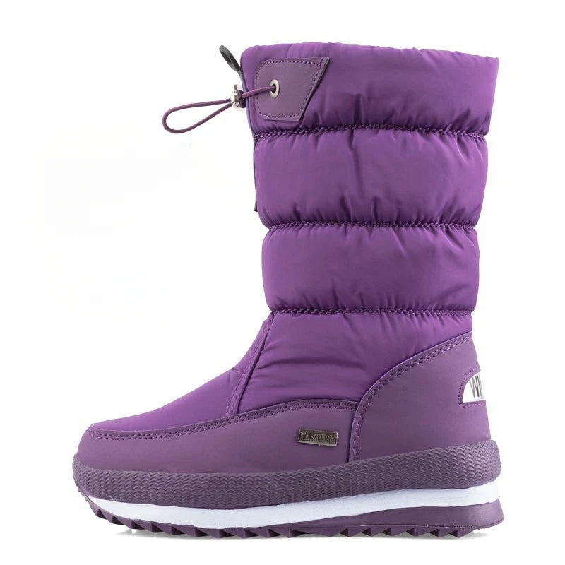 women's snow Warm Plush Mid-calf Boots