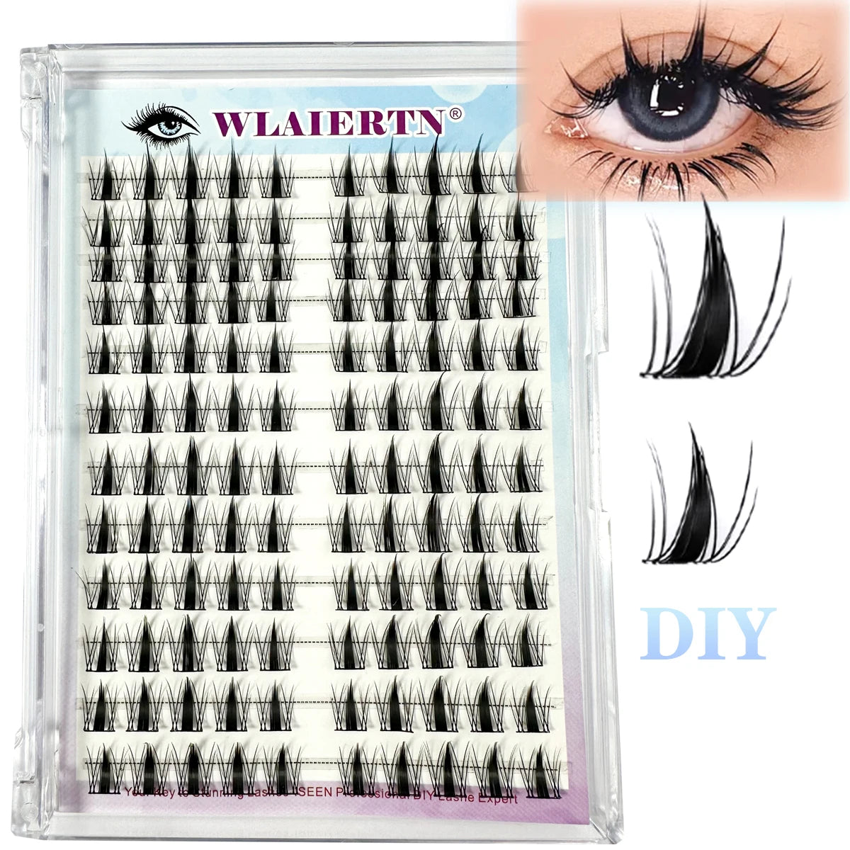 Natural Long Manga False Eyelashes Extension