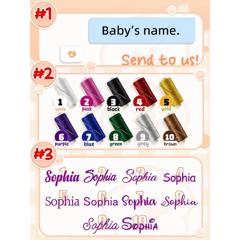 Embroidered Name Knitted Blanket