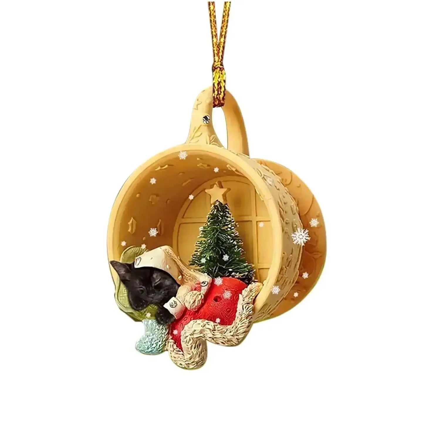 Christmas Tree Pendant Dog Animal Drop