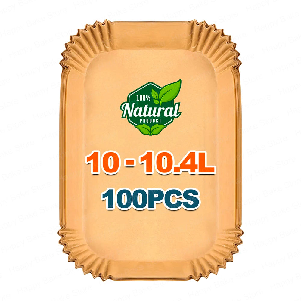 Hot Air Fryer Baking Paper for Cosori 2 Chambers Airfryer Dual Blaze TwinFry XXL 10L, Ninja Foodi Flexdrawer 10.4L AF500DE