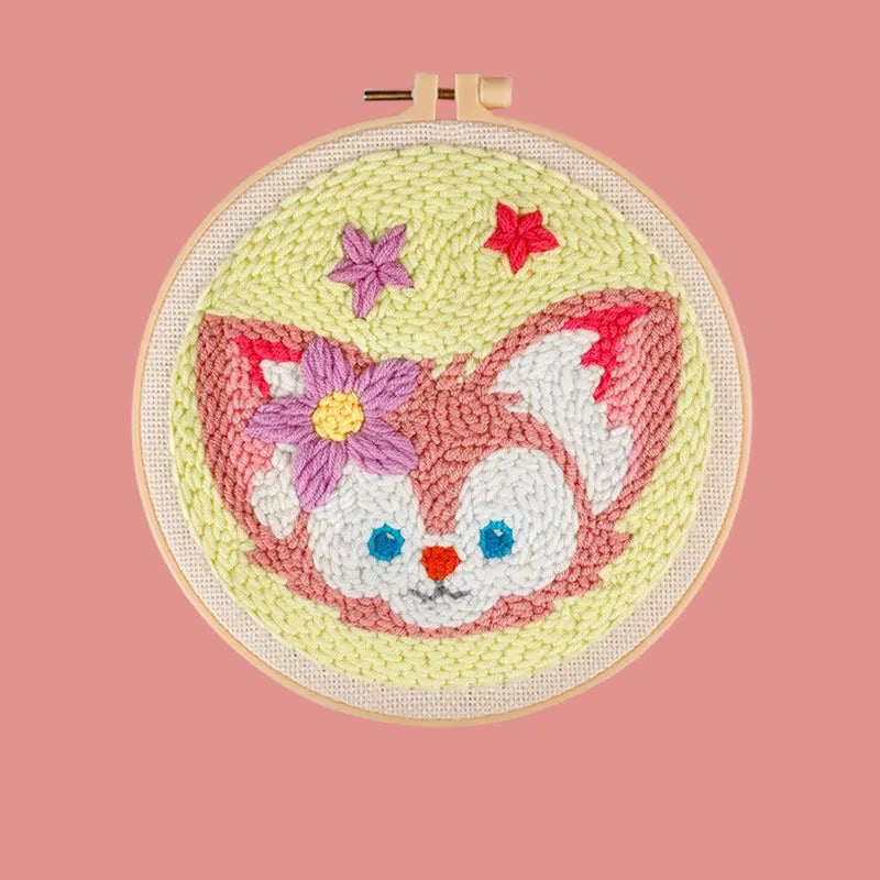 DIY Craft Punch Needle Embroidery Kits Sewing Kit Needlework Cross Stitch for Beginner Magic Pock Pen Set Home Painting Decor