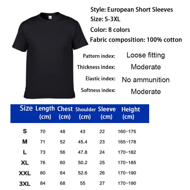 Summer Loose Size Creative Graphic Printed T-shirt For Men