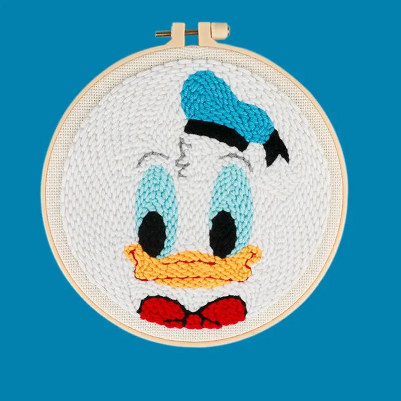 DIY Craft Punch Needle Embroidery Kits Sewing Kit Needlework Cross Stitch for Beginner Magic Pock Pen Set Home Painting Decor