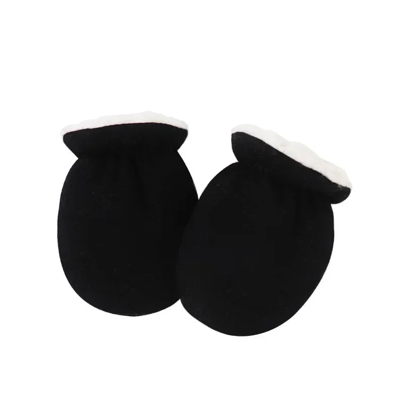 Warm Wool Furry Newborn Mittens