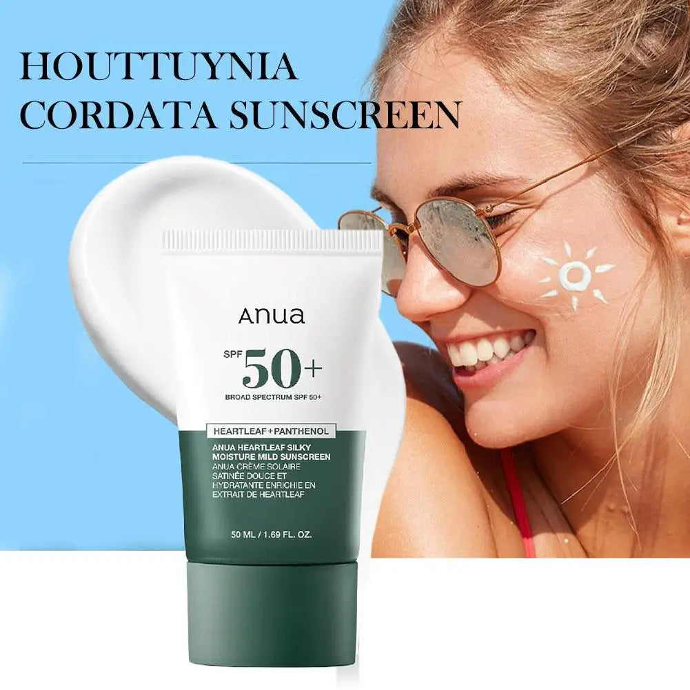 Heart leaf Moisturizing Sunscreen Deep Cleaning Face Cream
