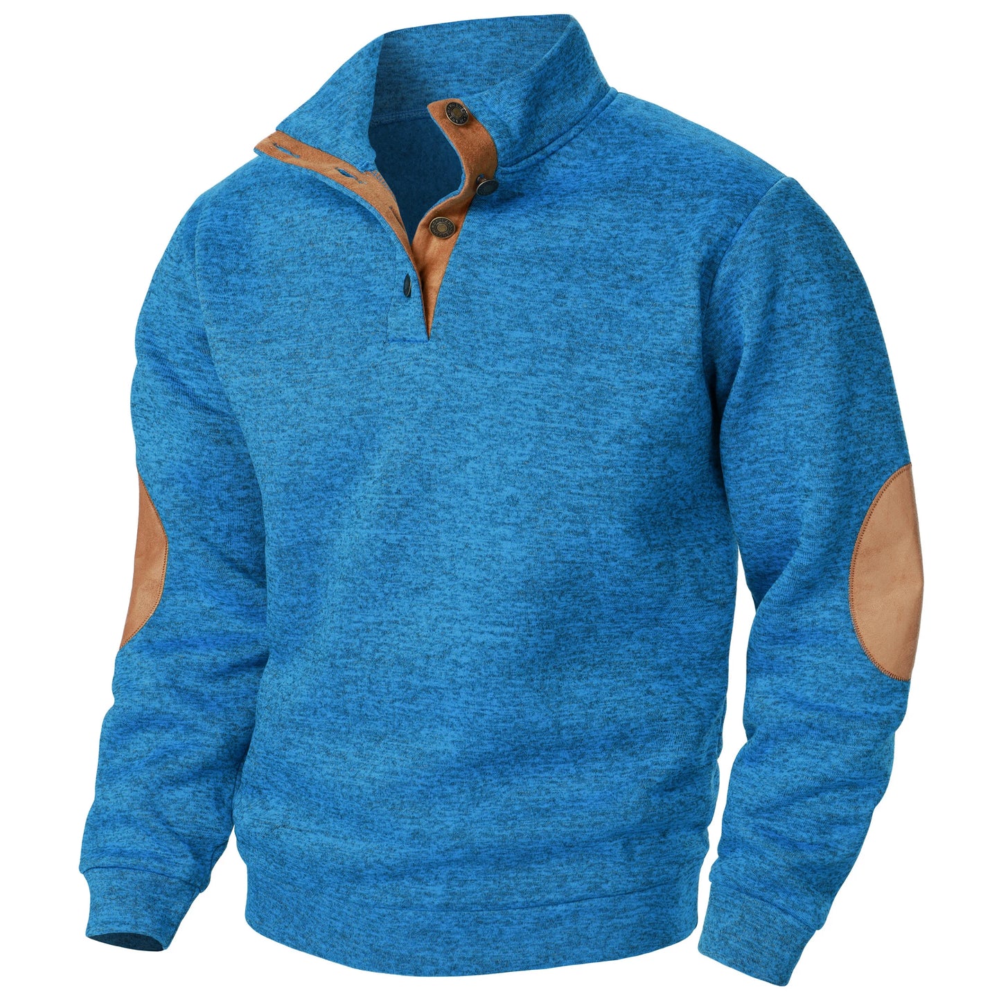 Men's stand collar casual knitted sweater top
