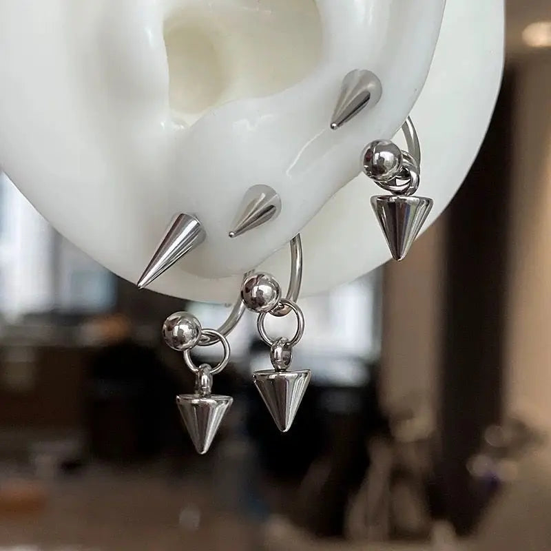 Detachable stainless steel earring