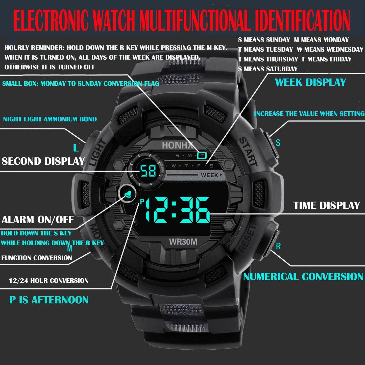 Waterproof Electronic Watch For Children