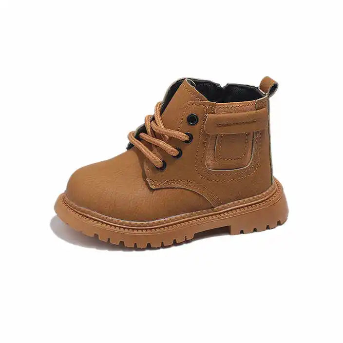 Leather Casual Comfortable Warm Kids Boots