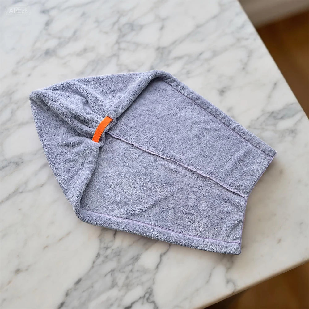 Wide tailed dry hair cap