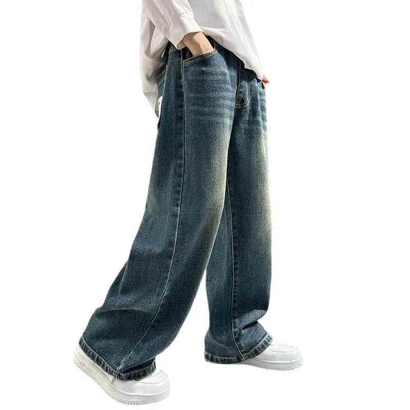 New teenage Casual Retro Loose Handsome Pants