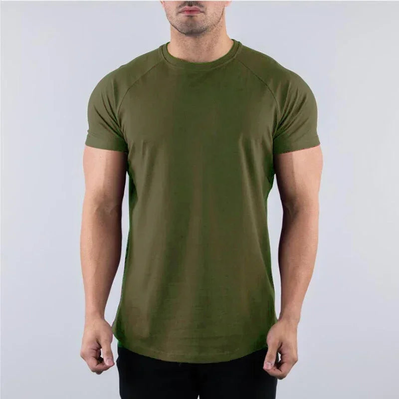 Plain Summer Cotton Breathable T-shirts for Men
