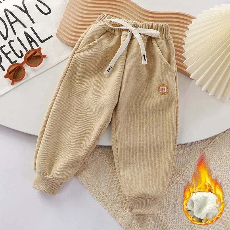Thickened Fleece Children's Wear Pants