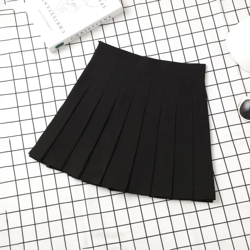 Women's Korean Style Skirt For School Girl Uniform