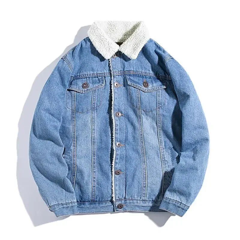 Thickened Warm Denim Cotton-padded Jacket