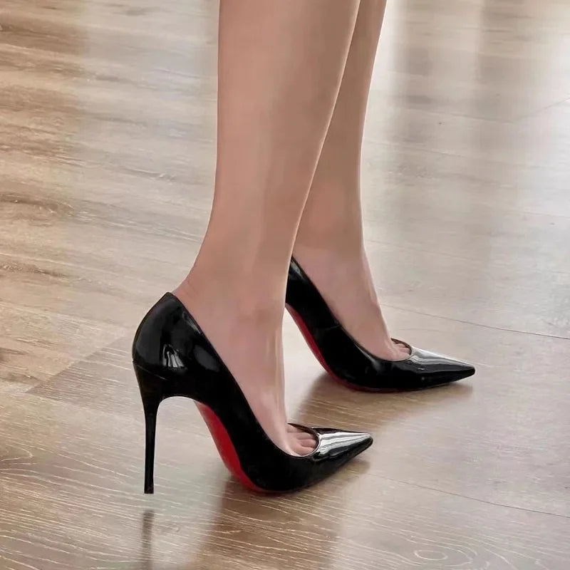 Women's Leather Versatile Professional High Heels
