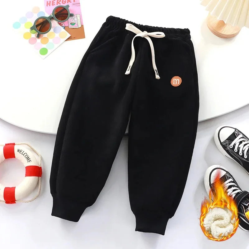 Thickened Fleece Children's Wear Pants
