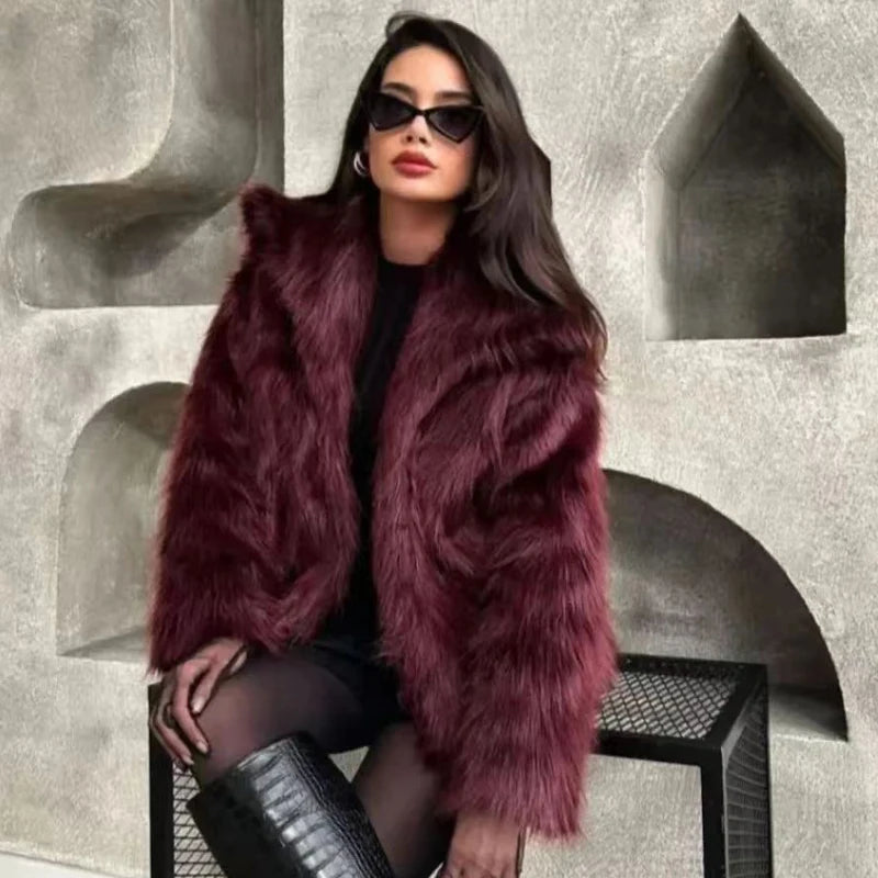 Women's Warm Fur Bomber Coats