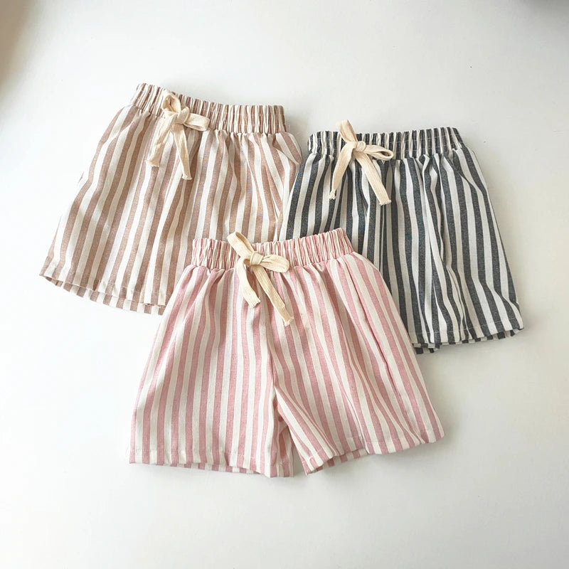 Children's Vintage Linen Cotton Stripe Pants