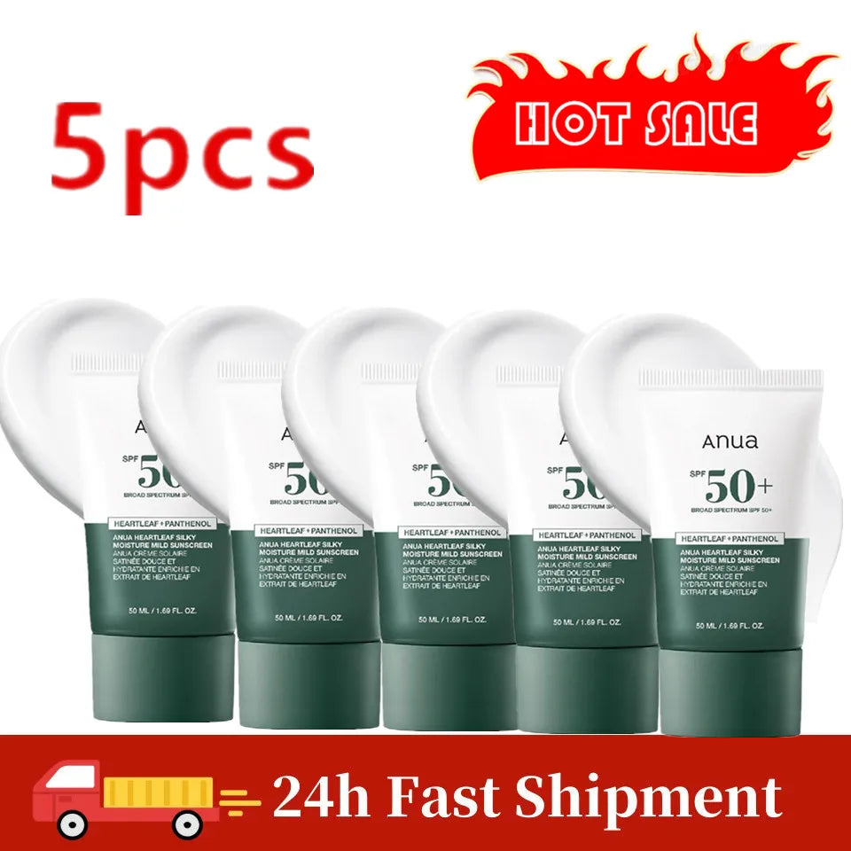 Heart leaf Moisturizing Sunscreen Deep Cleaning Face Cream