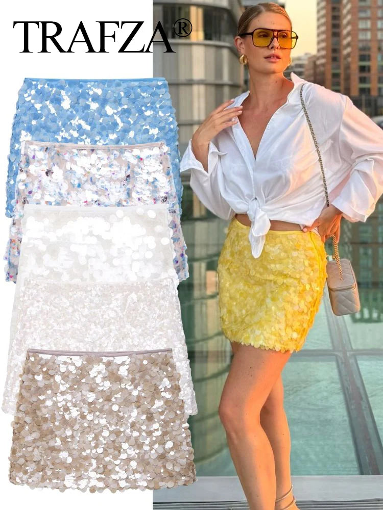 Elegant Women Mini Party Style Skirt