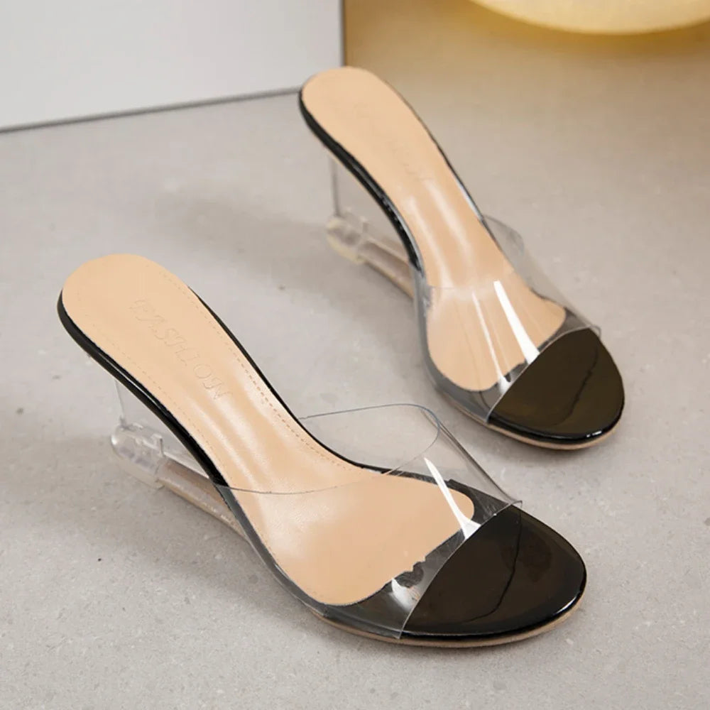 Women New Fashion Crystal Wedge Shoes