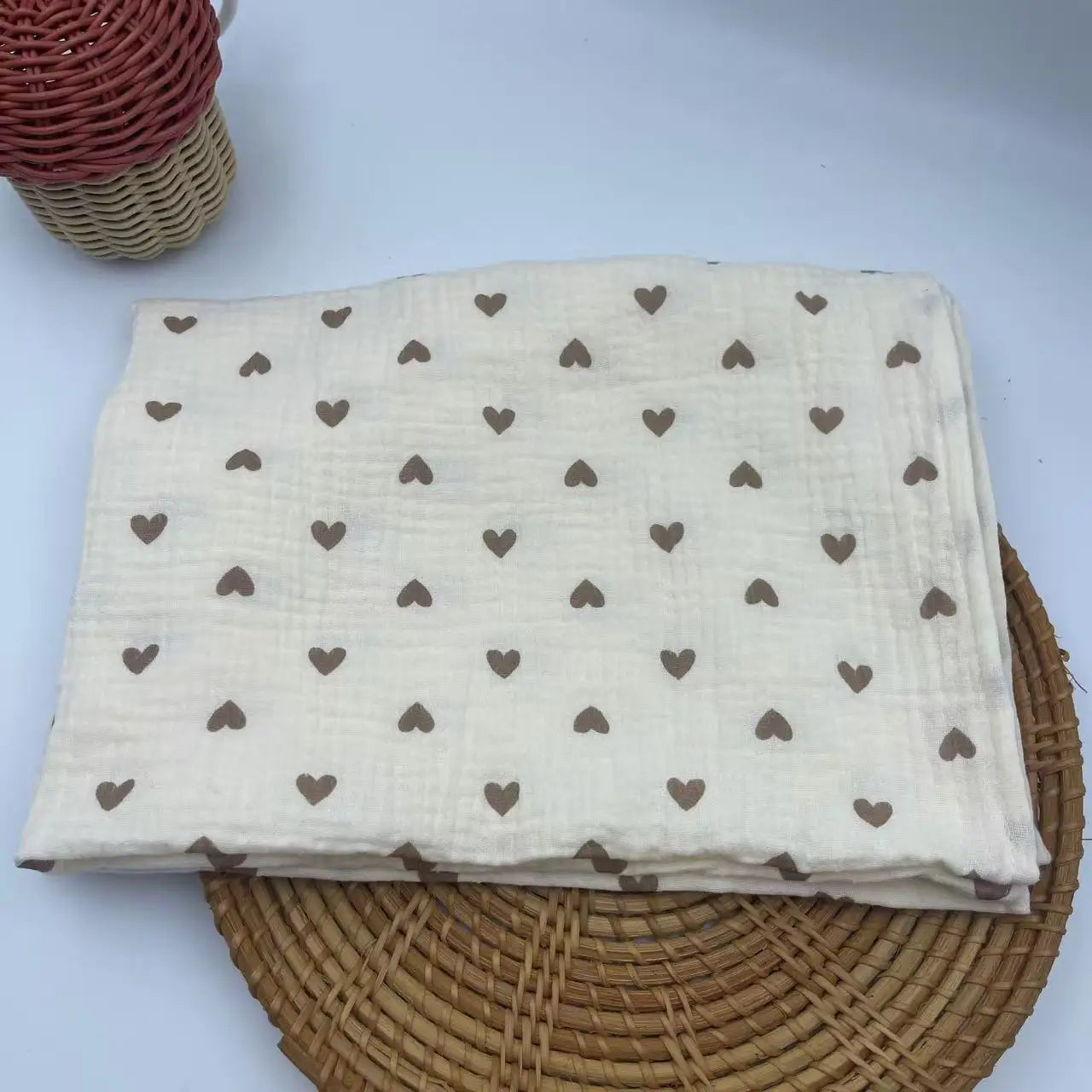 Cotton Swaddle Baby Blanket Floral Print