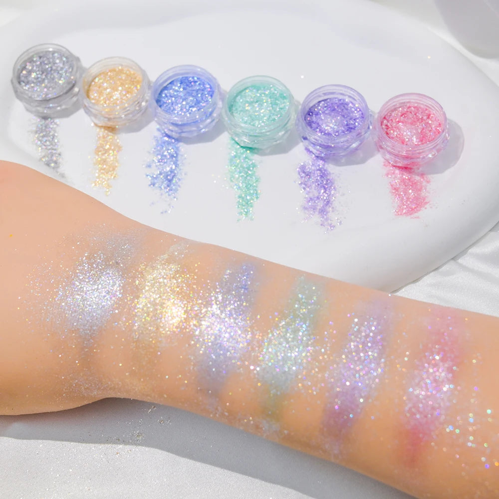 Elegant Mirror Chrome Effect Metallic Dust For Nail