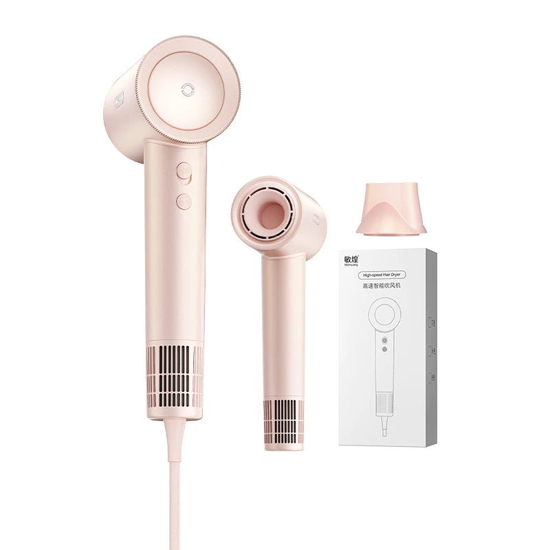 High-Speed Electric Hair Dryer Machine1600W Adjustable Temperature Professional Low Noise Fast Drying Anion Hair Care Blow Dryer