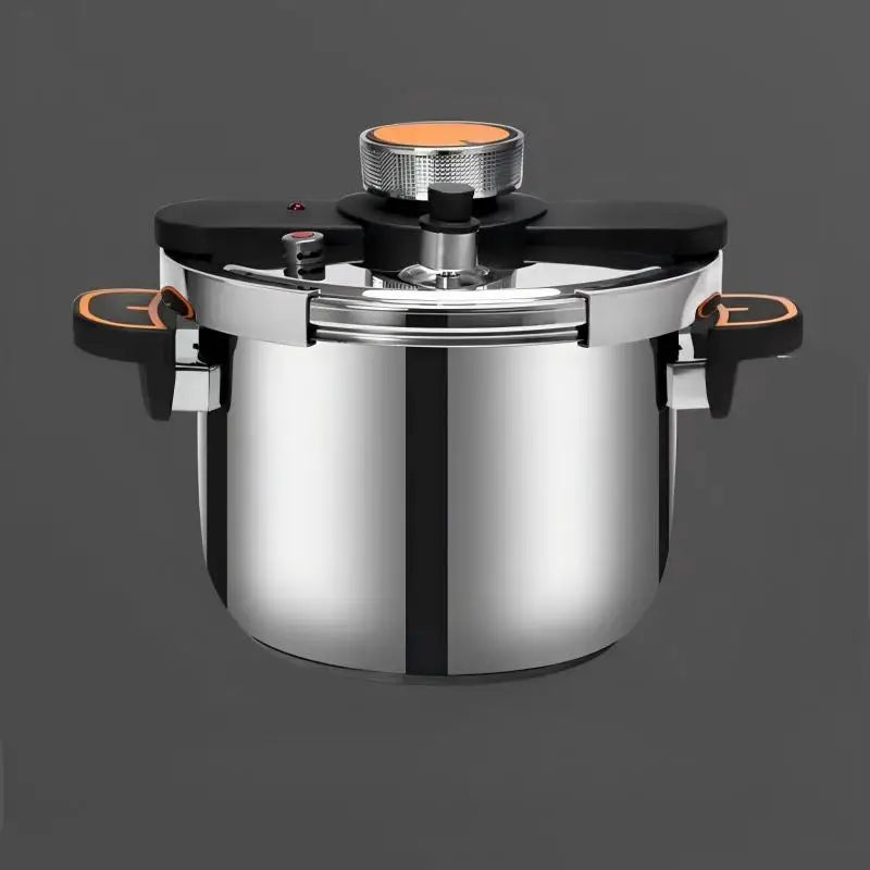 New Stainless Steel Pressure Cooker for Home Use - Small Size Explosion-Proof Pot Compatible with Gas & Induction Cooktops