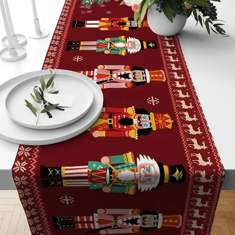 Christmas Nutcracker Table Runner Decor