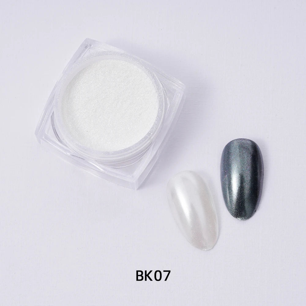 White Pearl Powder Shell Nail Rubbing Dust