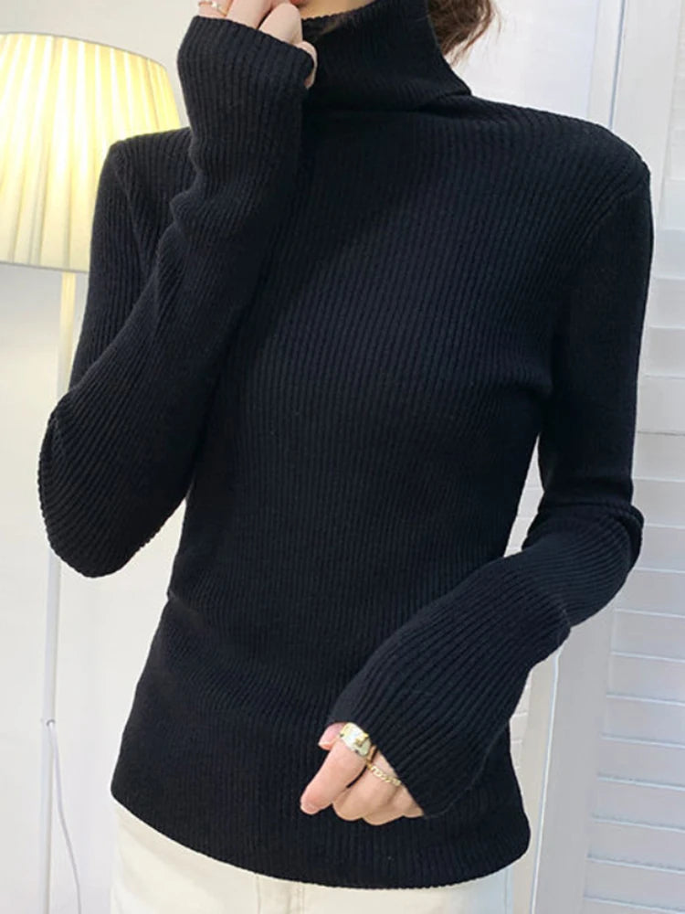 Women Knitted Cashmere Jumpers Soft Sweater