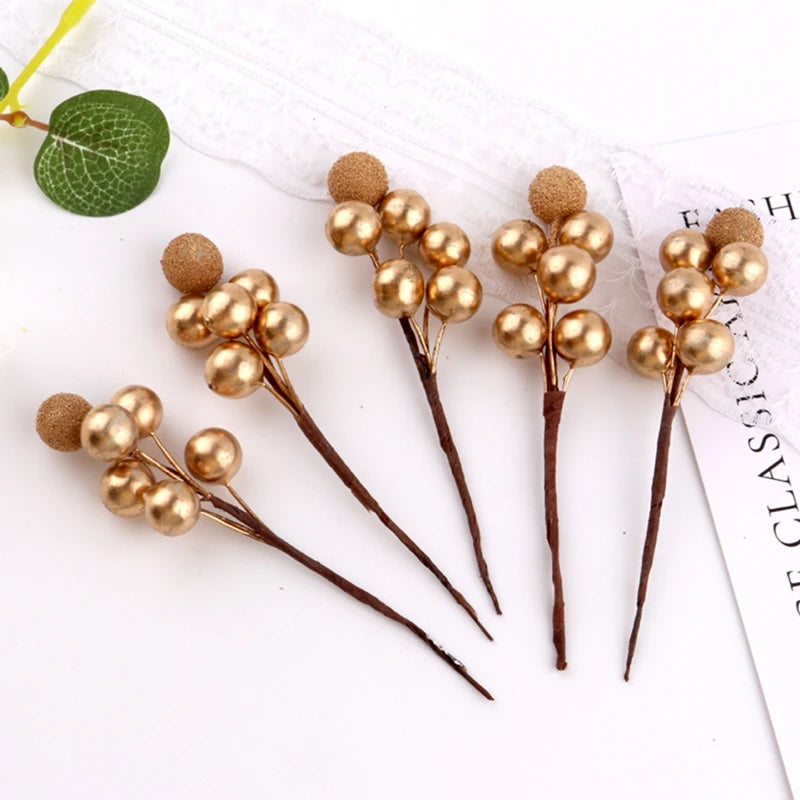 10 PCS Artificial Christmas Tree Berries