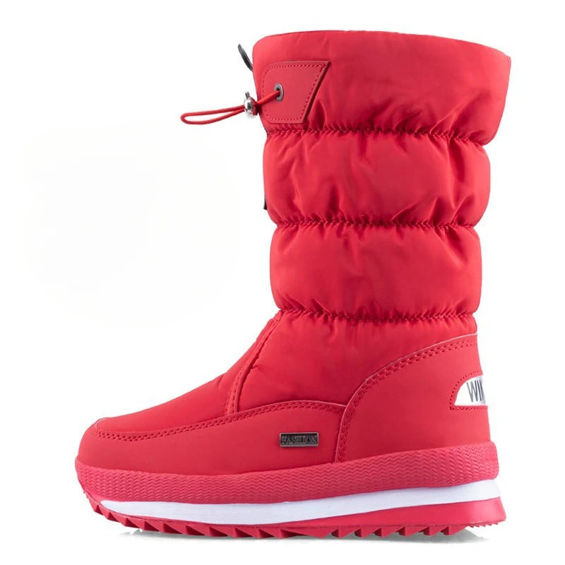 women's snow Warm Plush Mid-calf Boots