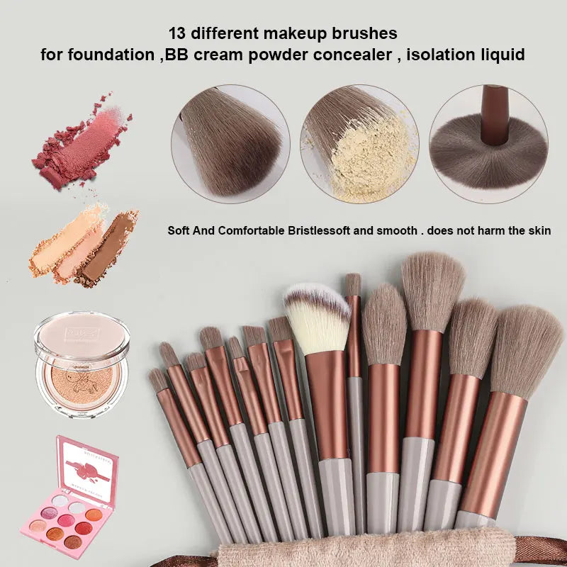 13Pcs Makeup Brushes Set