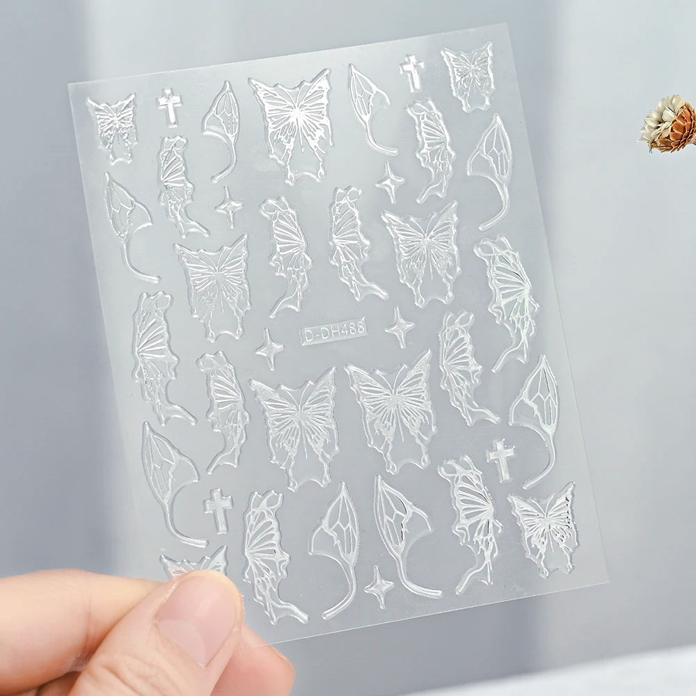 3 D Bronzing Nail Art Sticker