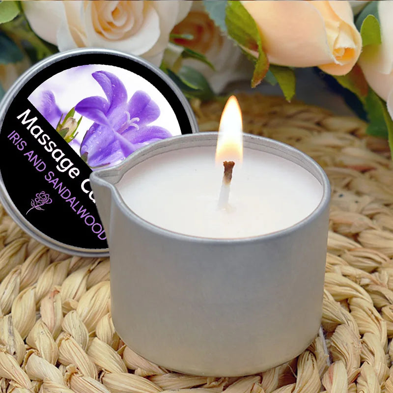 1pc Scented Candles,Low Temperature Massage Essential Oil Candle,Suitable for Bedroom Bathroom,SPA Flirtation Romantic home